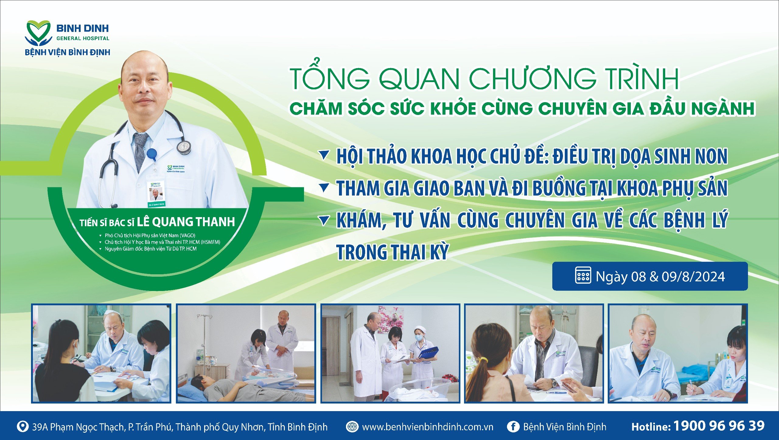 [ TỔNG QUAN ] CHƯƠNG TRÌNH CHĂM SÓC SỨC KHỎE CÙNG CHUYÊN GIA LĨNH VỰC SẢN PHỤ KHOA THÁNG 8/2024.